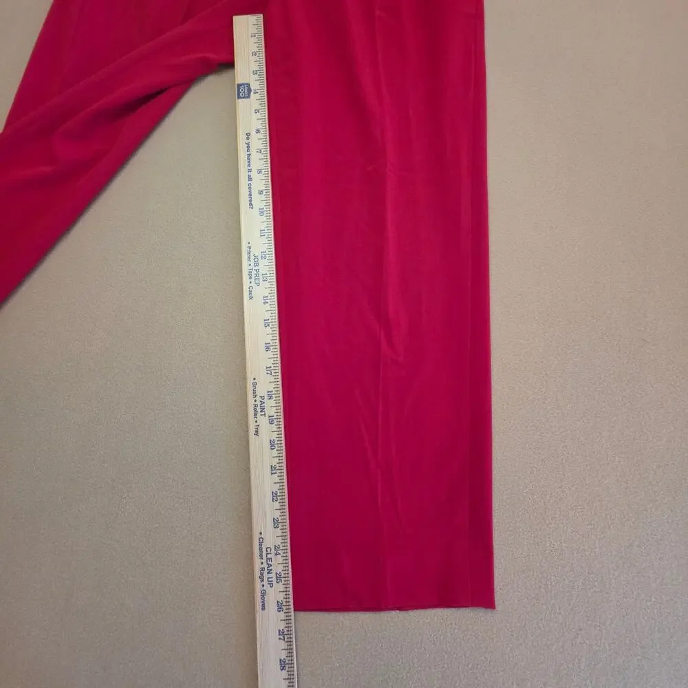 J.Crew Red Pleated Trouser Pants Sz 10 High-Waist Straight-Leg